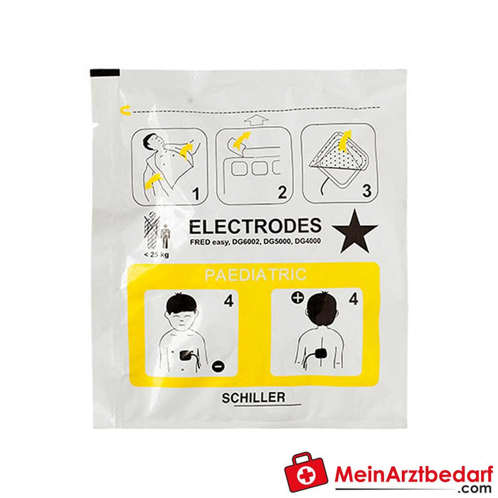 Elektrody dziecięce Schiller dla FRED easy, DG6002, DG5000, DG4000