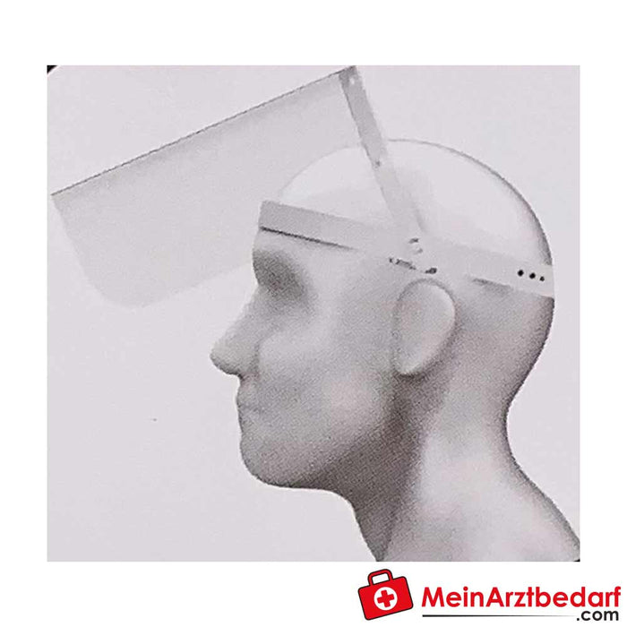 Highly transparent face visor Faceshield hinged protective shield