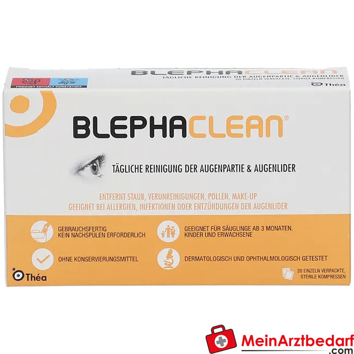 Blephaclean® kompressen, 20 stuks.