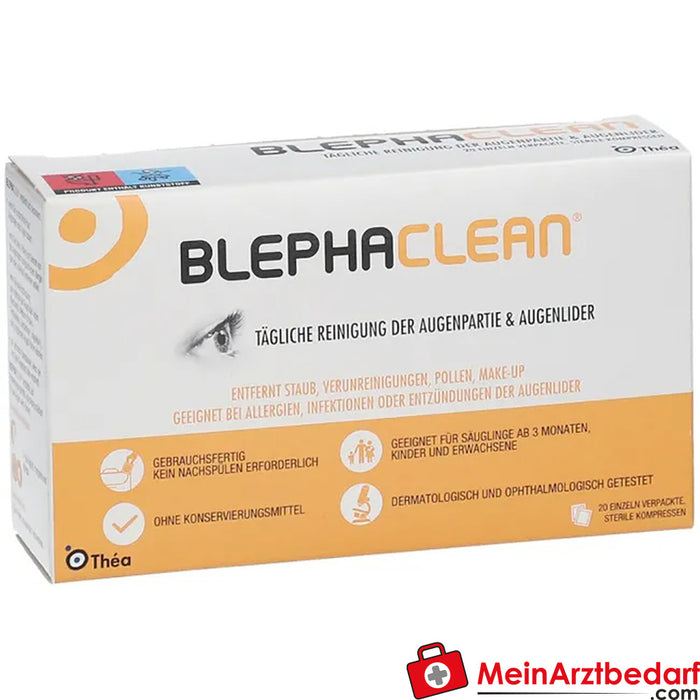 Blephaclean® kompressen, 20 stuks.