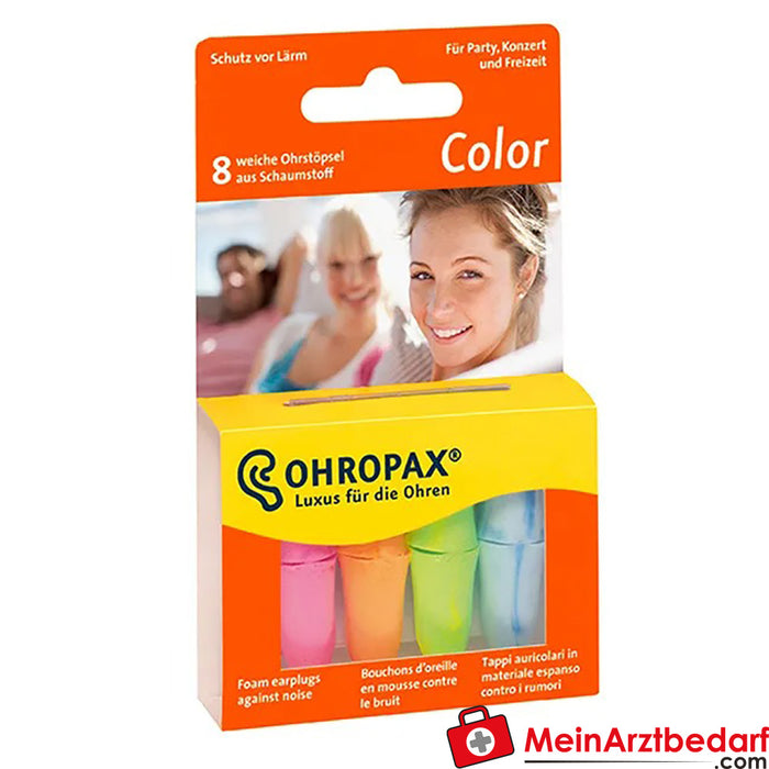 OHROPAX® 彩色耳塞，8 个。