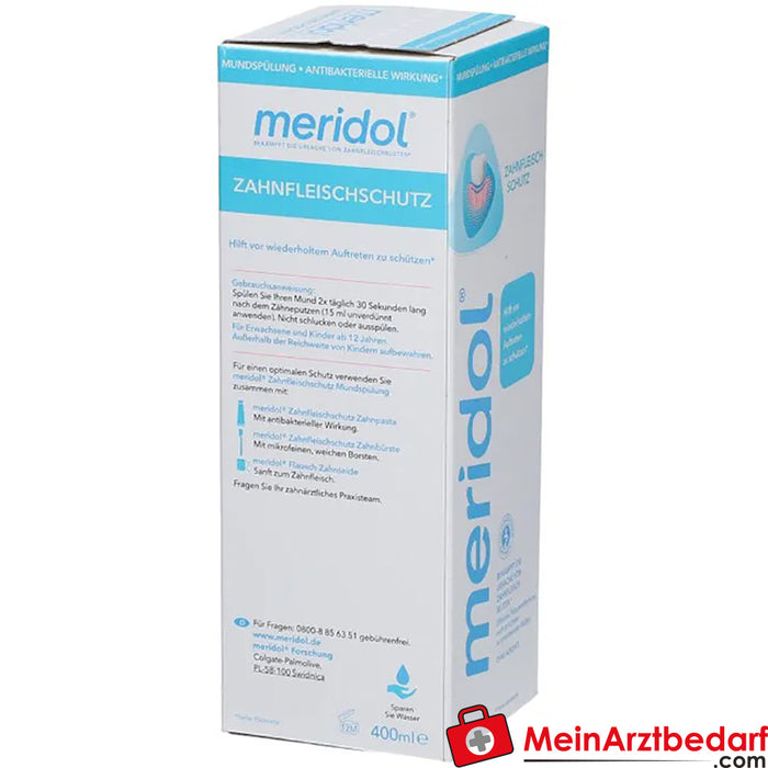 meridol tandvleesbescherming antibacterieel mondwater, 400ml