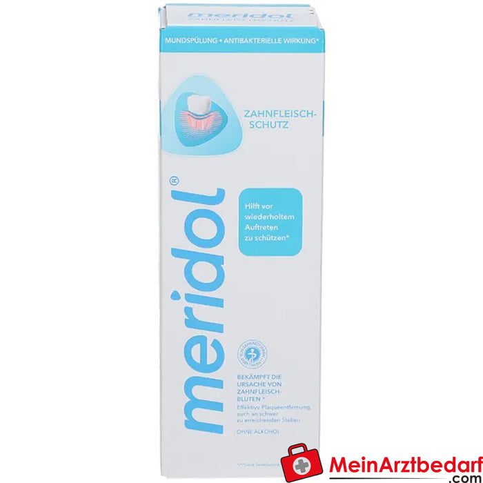 Bain de bouche antibactérien meridol protection gingivale, 400ml