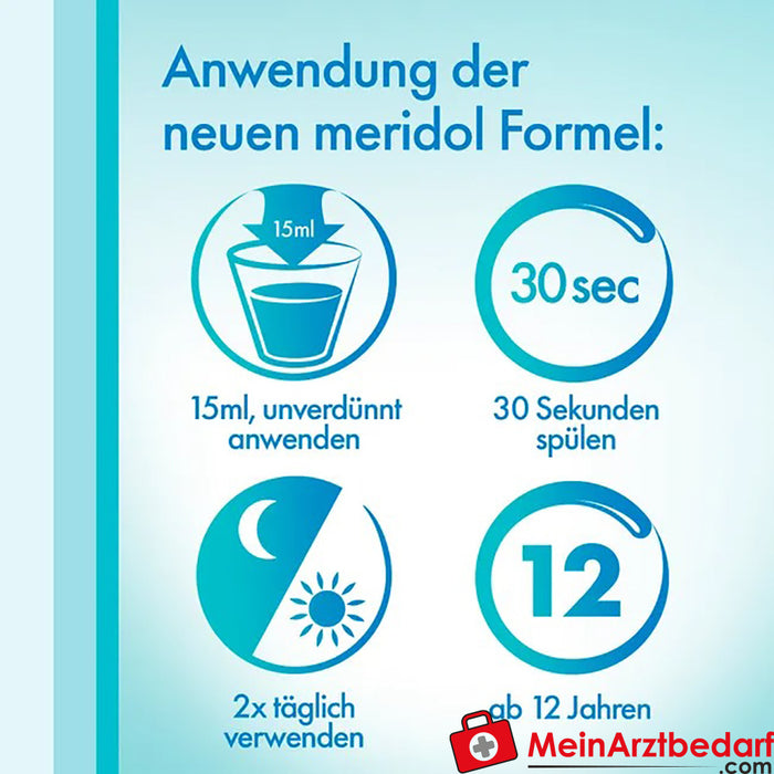 meridol tandvleesbescherming antibacterieel mondwater, 400ml