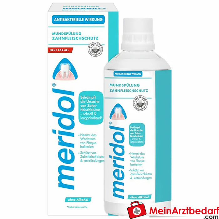 meridol gum protection antibacterial mouthwash, 400ml