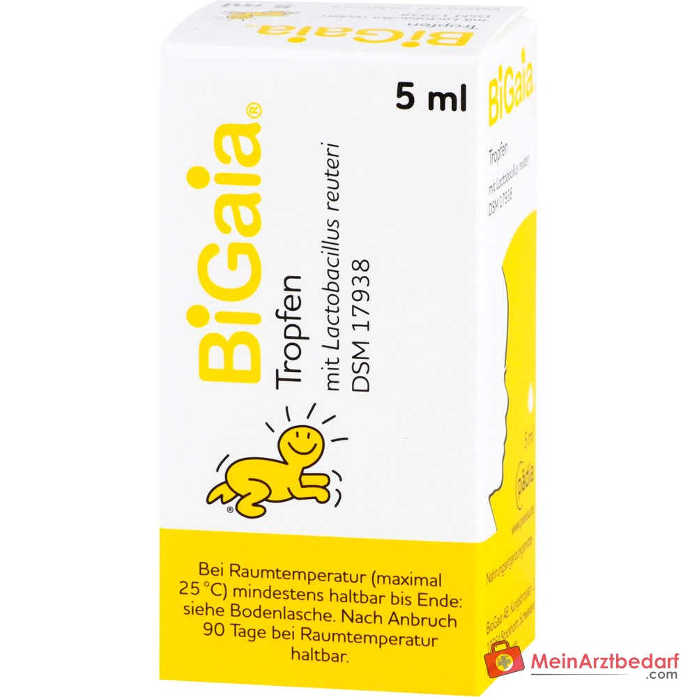 Krople probiotyczne BiGaia Lactobacillus reuteri DSM 17938 100 milionów CFU/dawkę 1 opakowanie