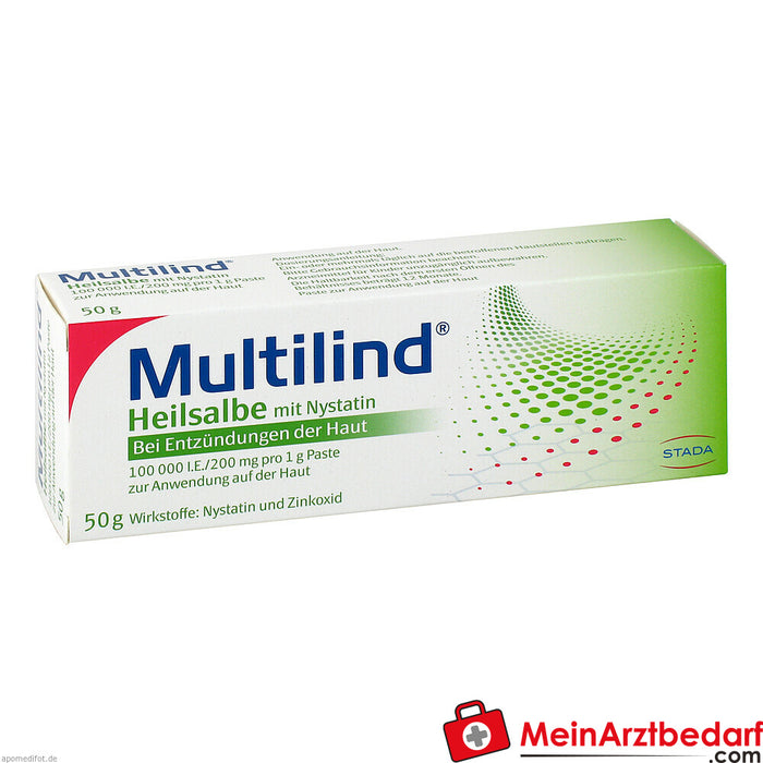 Multilind healing ointment with nystatin