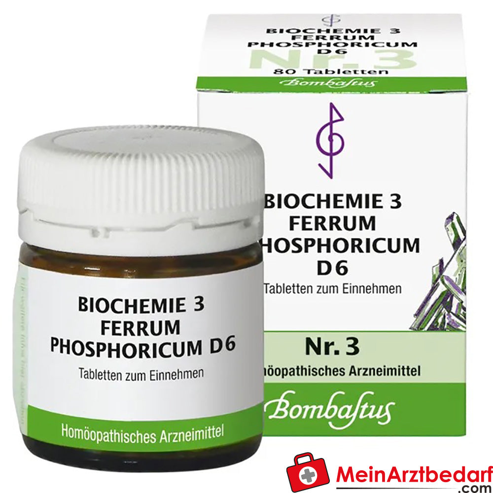 Bombastus Biochemie 3 Ferrum phosphoricum D 6 Tabletten.