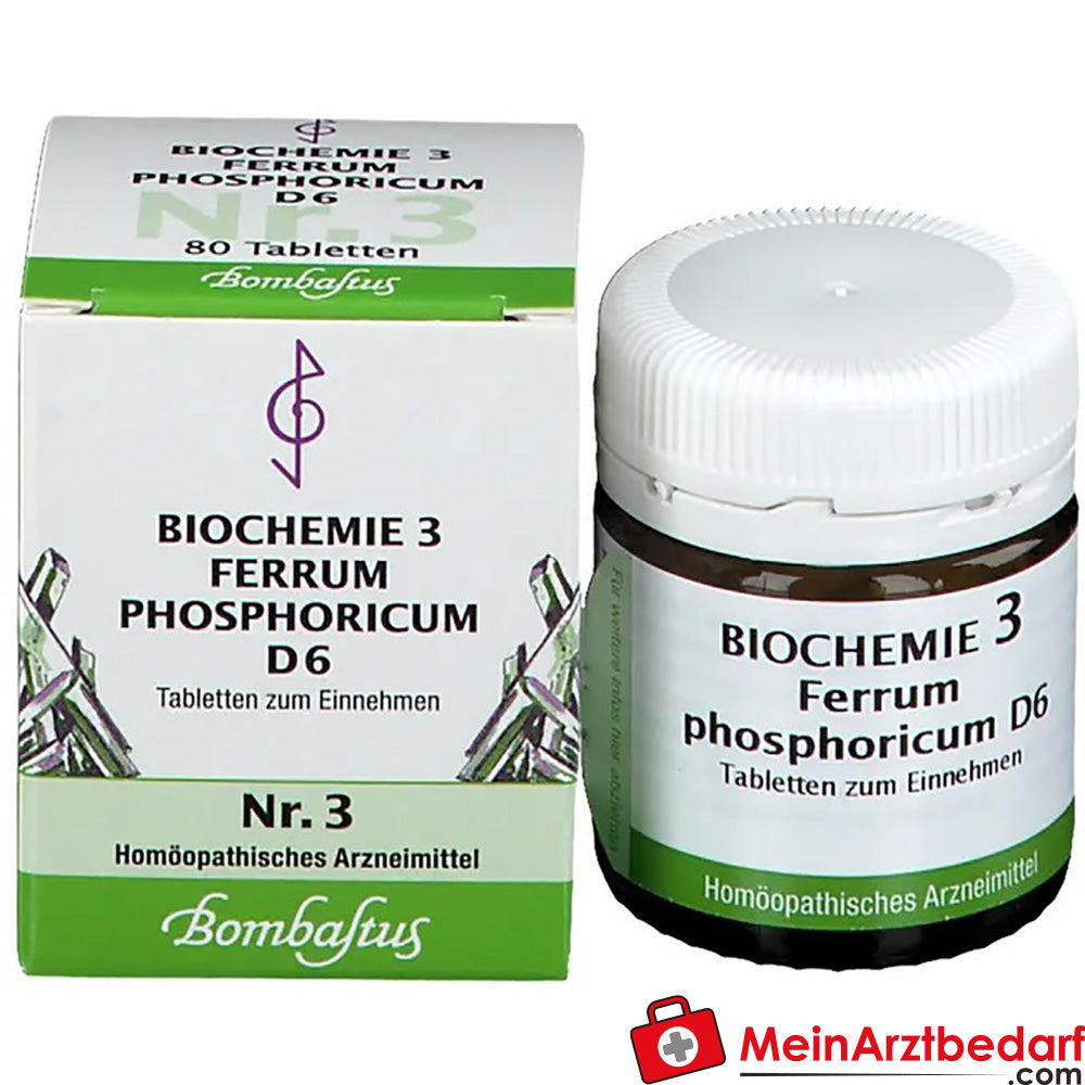 Bombastus Biochemie 3 Ferrum phosphoricum D 6 Tabletten.
