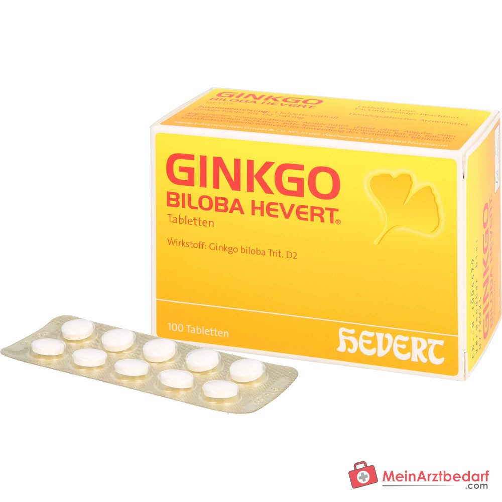 Comprimés Hevert Ginkgo Biloba, 100 pièces.