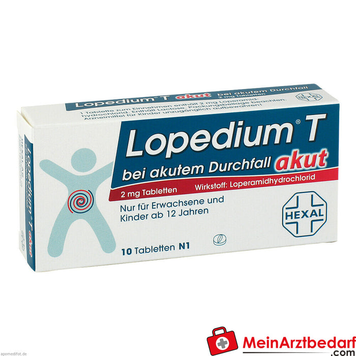 Lopedium T acute for acute diarrhea