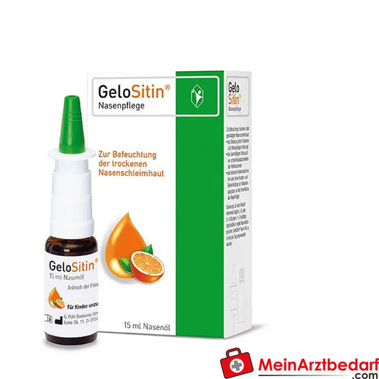 GeloSitin Nasenpflege mit Sesamöl bei trockener Nasenschleimhaut, 15ml.