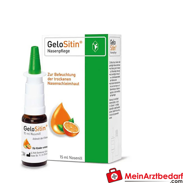 GeloSitin soin nasal à l'huile de sésame en cas de sécheresse de la muqueuse nasale, 15ml