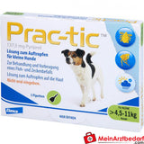 Prac-tic 137,5 mg Pyriprol voor kleine honden (>4,5-11 kg), 3 stuks