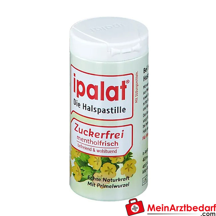 ipalat® şekersiz boğaz pastilleri, 40 adet.