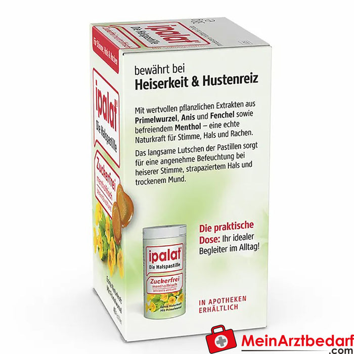 ipalat® şekersiz boğaz pastilleri, 40 adet.