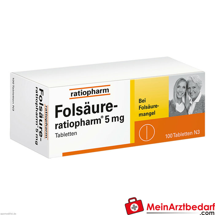 Ácido fólico-ratiopharm 5 mg