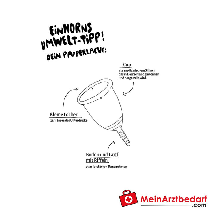 Menstrual cup medical silicone from einhorn
