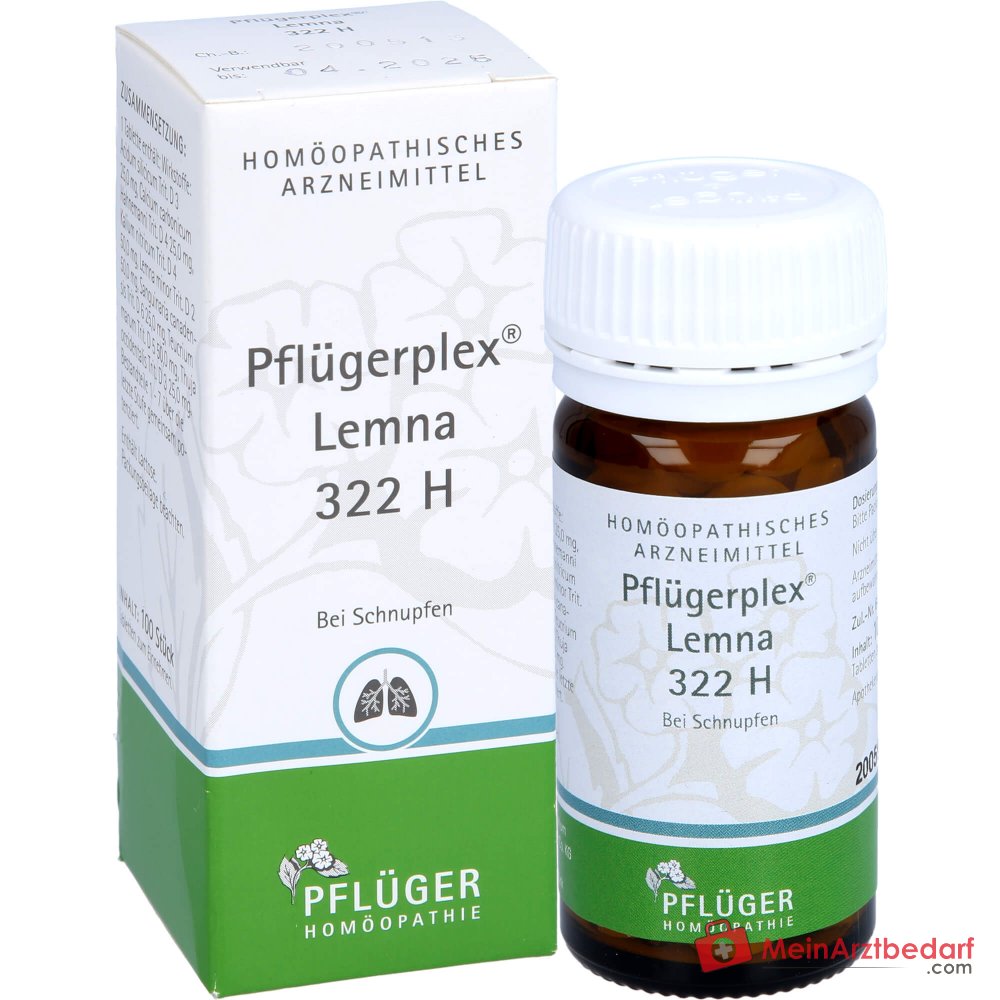 Pflügerplex Lemna 322 H Comprimés 100 St (Teucrium marum, Thuja occidentalis, Sanguinaria canadensis)