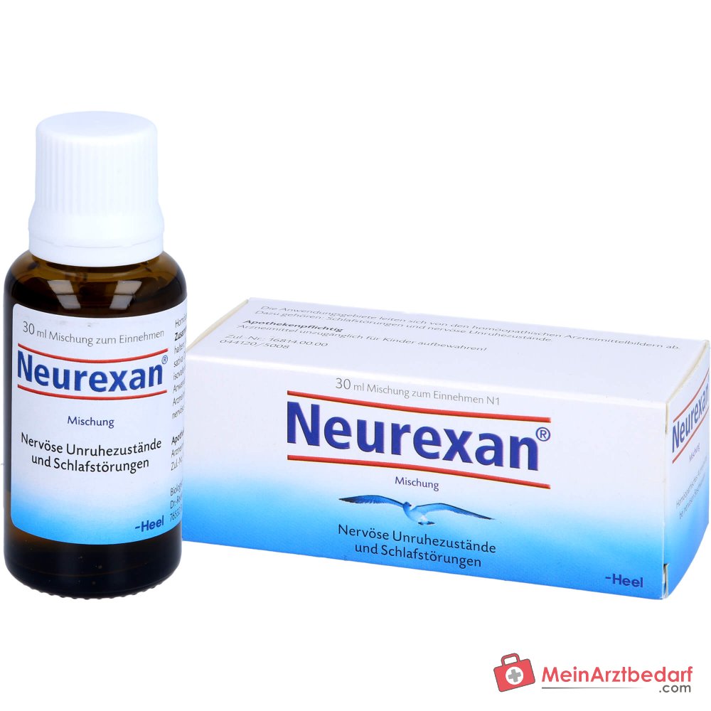 Krople Neurexan, lek homeopatyczny na zaburzenia snu i nerwowy niepokój, 100 ml
