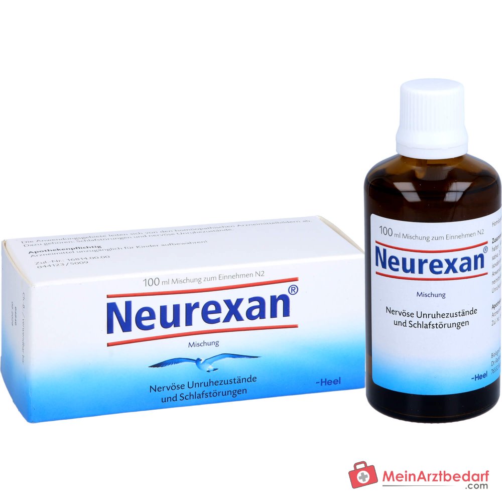 Neurexan gouttes médicament homéopathique pour les troubles du sommeil et l'agitation nerveuse, 100 ml