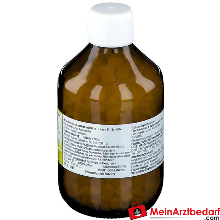 Biochemia 6 Potassium sulphuricum D 6 tabletek