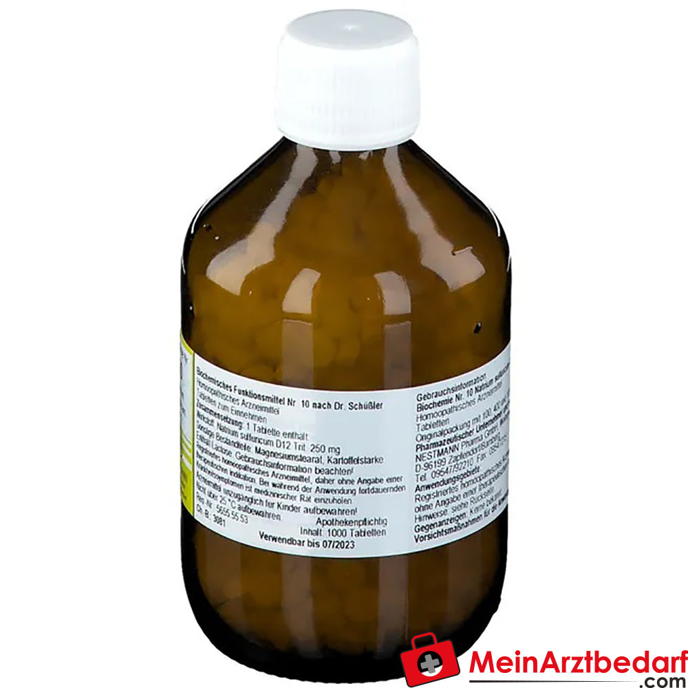 Biochemie 10 Natrium sulfuricum D12 Tabletten.