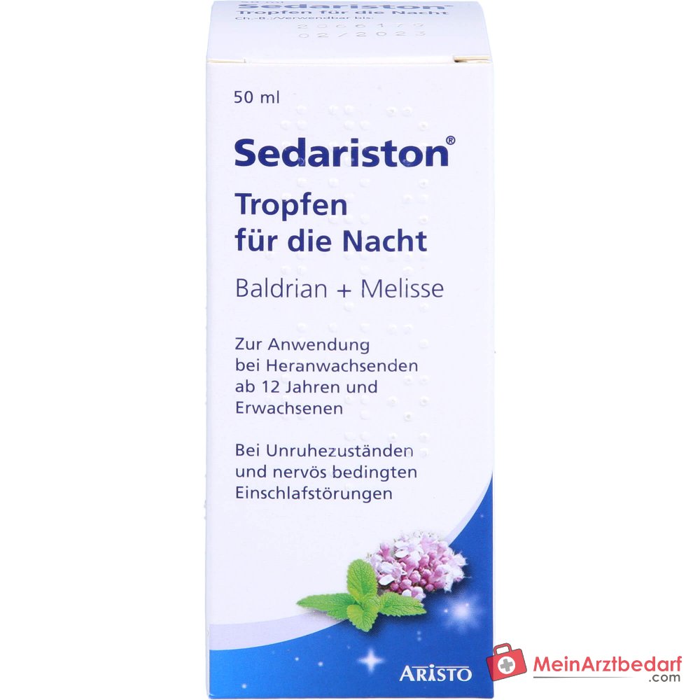 Sedariston Gocce per la Notte con Valeriana e Olio di Melissa Gocce 20 ml, 50 ml