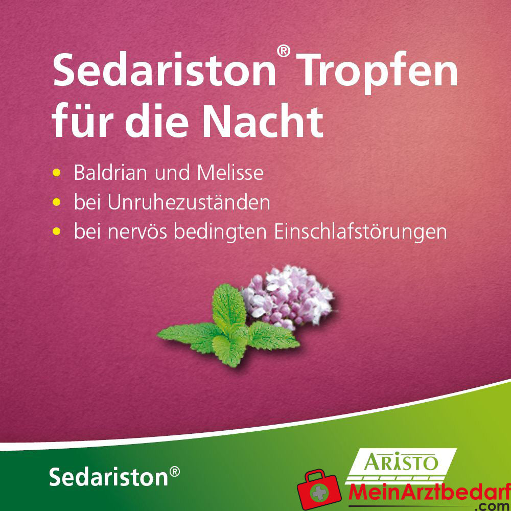 Sedariston® Tropfen für die Nacht.