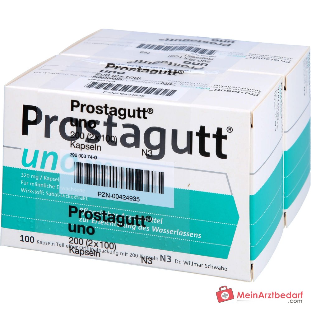 Prostagutt uno zaagpalmvruchten-dikextract capsules, 200 st.