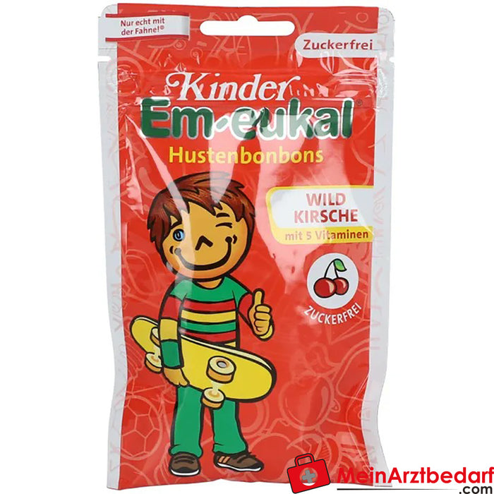 Em-eukal® Wilde kers suikervrij voor kinderen, 75g