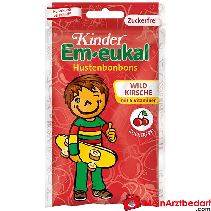 Em-eukal® Wilde kers suikervrij voor kinderen, 75g