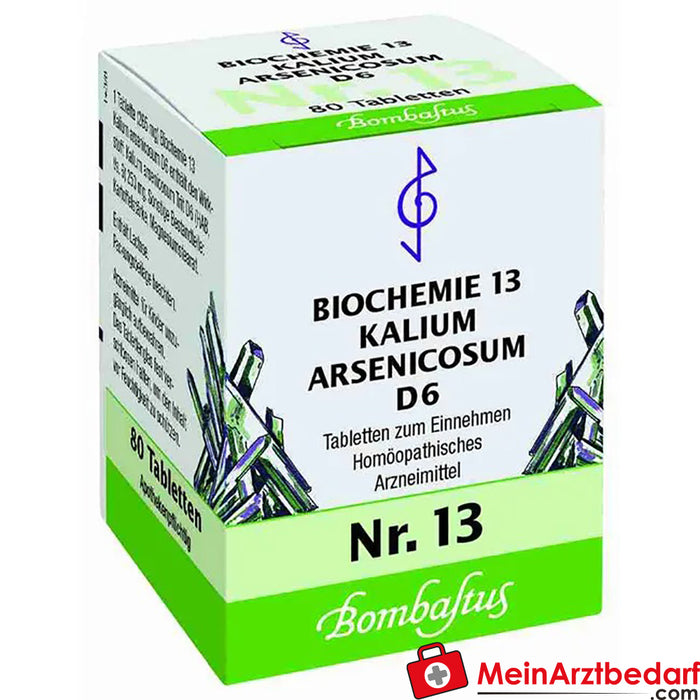 Bombastus Biochemistry 13 Kalium arsenicosum D 6 Comprimidos