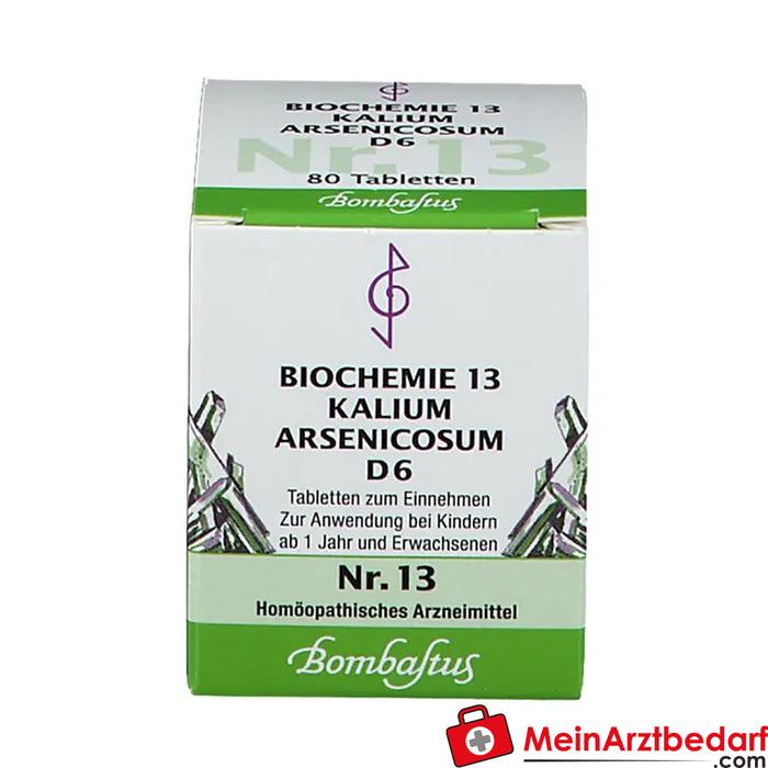 Bombastus Biochimie 13 Kalium arsenicosum D 6 comprimés
