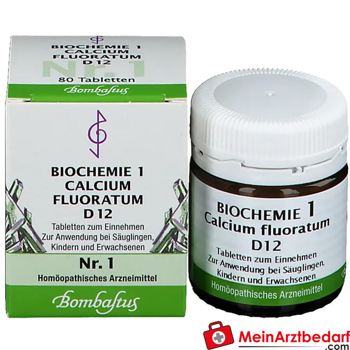 Bombastus Bioquímica 1 Calcio fluorado D 12 Comprimidos