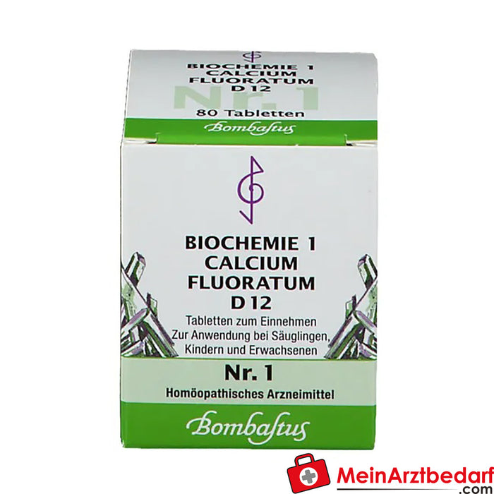 Bombastus Bioquímica 1 Calcio fluorado D 12 Comprimidos