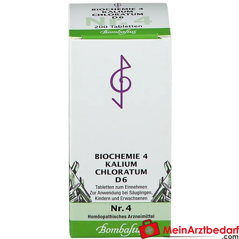 Bombastus Biochemie Kalium chloratum D6 250 mg homeopathische tabletten