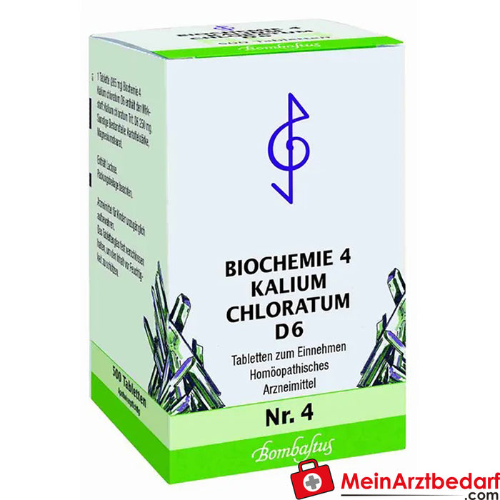 Bombastus Biochemistry 4 Potassium chloratum D6 Tablets