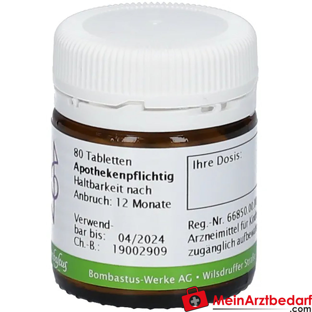 Bombastus Biochemie 19 Cuprum arsenicosum D 6 Tabletten.