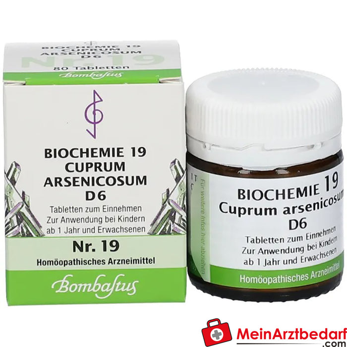 Bombastus Bioquímica 19 Cuprum arsenicosum D 6 Comprimidos