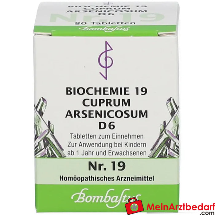 Bombastus Biochemistry 19 Cuprum arsenicosum D 6 Compresse