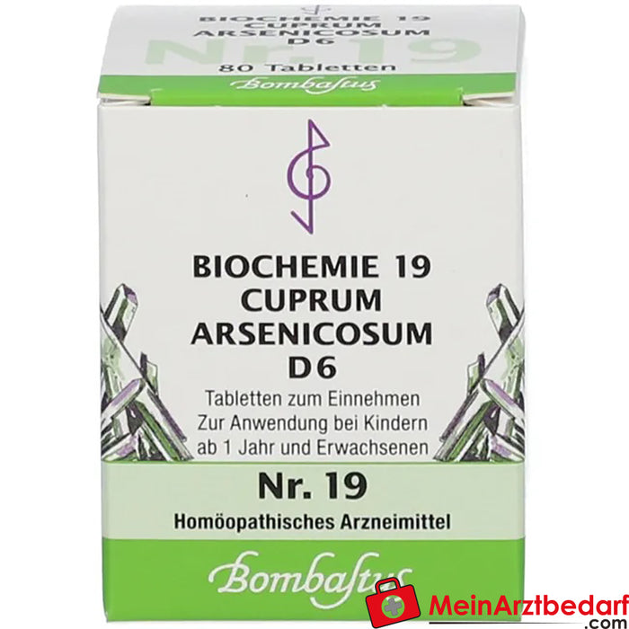 Bombastus Biochemie 19 Cuprum arsenicosum D 6 tabletten