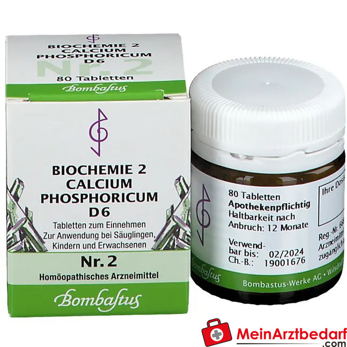 Bombastus Biochemistry 2 Calcium phosphoricum D 6 Comprimidos