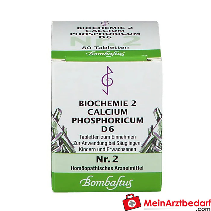 Bombastus Bioquímica 2 Calcio fosfórico D 6 Comprimidos