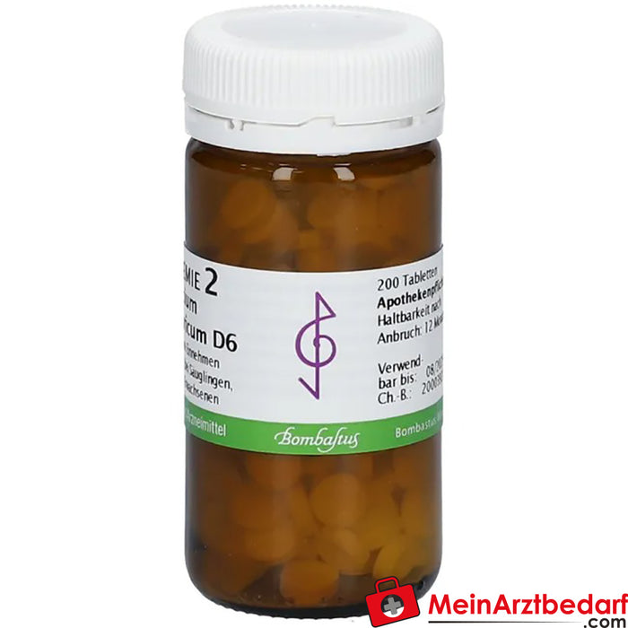 Bombastus Biochemistry 2 Calcium phosphoricum D 6 Comprimidos