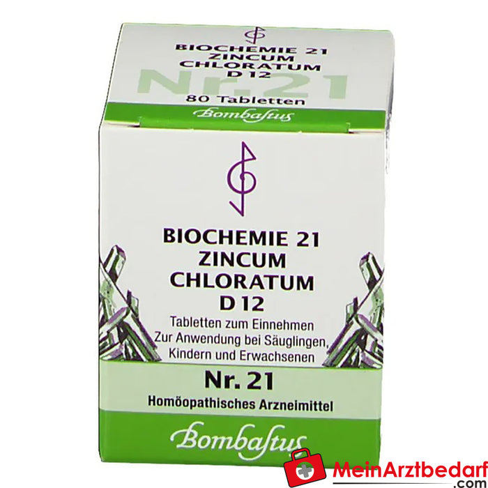 Bombastus Biochemistry 21 Zincum Chloratum D12