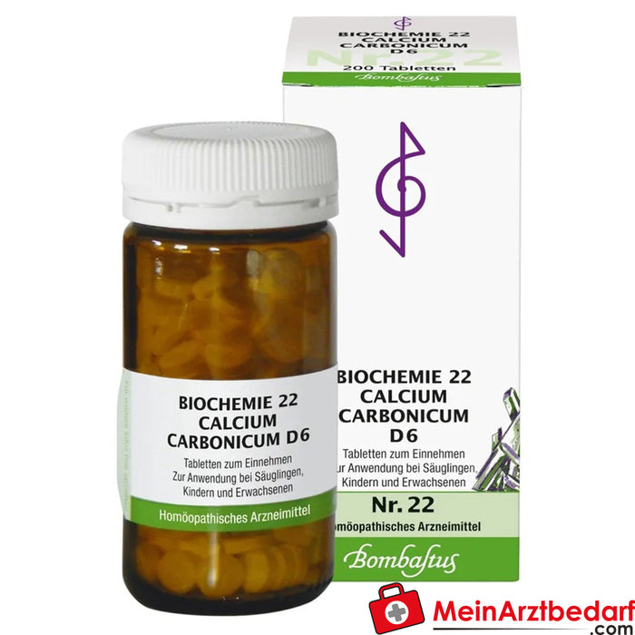 Bombastus Biochimie 22 Calcium carbonicum D 6 comprimés