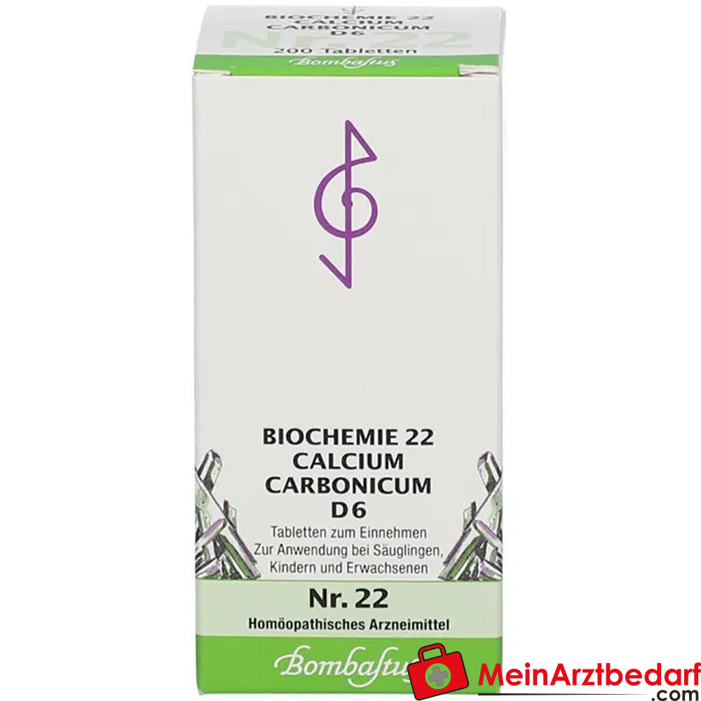 Bombastus Biochemie 22 Calcium carbonicum D 6 Tabletten.