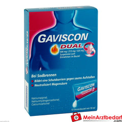 Gaviscon Dual 500mg/213mg/325mg im Beutel.