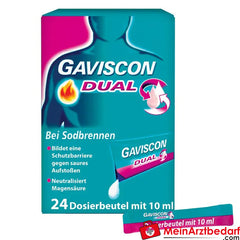 Gaviscon Dual 500mg/213mg/325mg im Beutel.